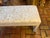 Mid-Century Modern Parsons Bench in Abstract Champagne Upholstery For Sale - Image 10 of 15