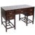 1960's Anglo Chinese Bamboo Parquet Hardwood Campaign Desk For Sale - Image 11 of 11