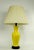 Ceramic Table Lamps in Bright Yellow Glaze Attributed to Warren Kessler - A Pair For Sale - Image 11 of 12