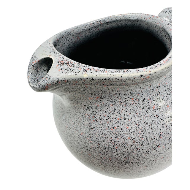 Mid-Century Modern Waechtersbach West Germany Granite Spatter Pitcher - 1970s For Sale In Tampa - Image 6 of 13