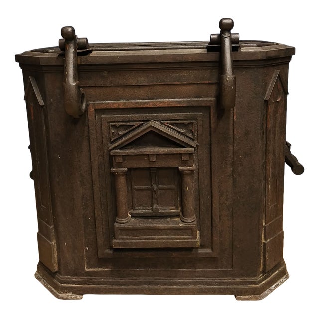 Gothic Style Iron Money Casket For Sale