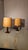 Bedside Lamps in Copper-Plated Brass with Lampshades from Stilnovo, 1960s, Set of 2, in Very Good conditions. Designed...