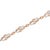 Contemporary 10K Rose Gold 1.0 Cttw Diamond Infinity Loop and Swirl Link Bracelet (I-J Color, I2-I3 Clarity) - 7.25" Inches For Sale - Image 3 of 6