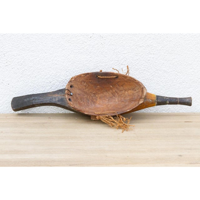 Brown Elongated Spirit of the Dance Baule Mask For Sale - Image 8 of 9