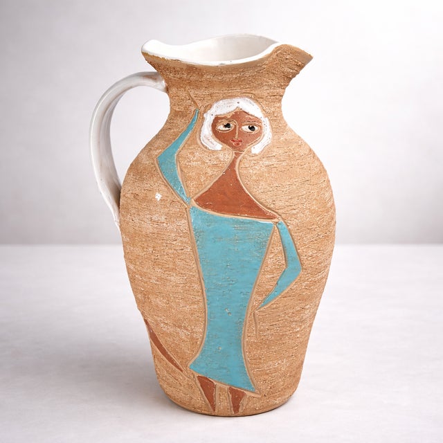Italian Ceramic Figurative Jug from Fratelli Fanciullacci, 1950s For Sale - Image 13 of 13