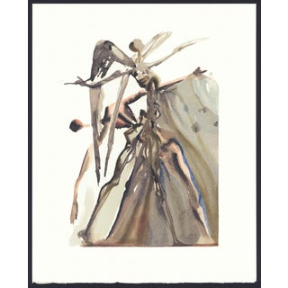 1963 Dalí Divine Comedy Engraving Purgatoire Chant 3 "Les Pouvoirs De L'Âme" (The Powers of the Soul) For Sale