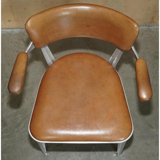 1950s BA3 Chairs in Brown Leather by Ernest Race, 1950s, Set of 2 For Sale - Image 5 of 18