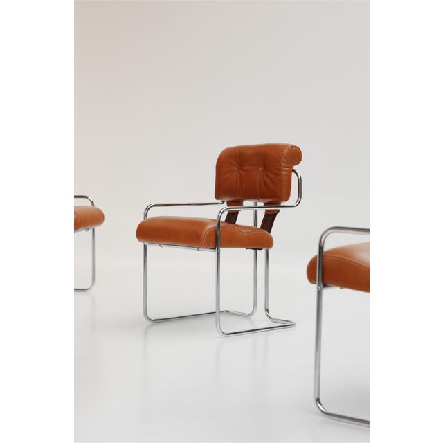 Tucroma Chairs by Guido Faleschini for I4 Mariani, 1970s, Set of 4 For Sale - Image 4 of 15