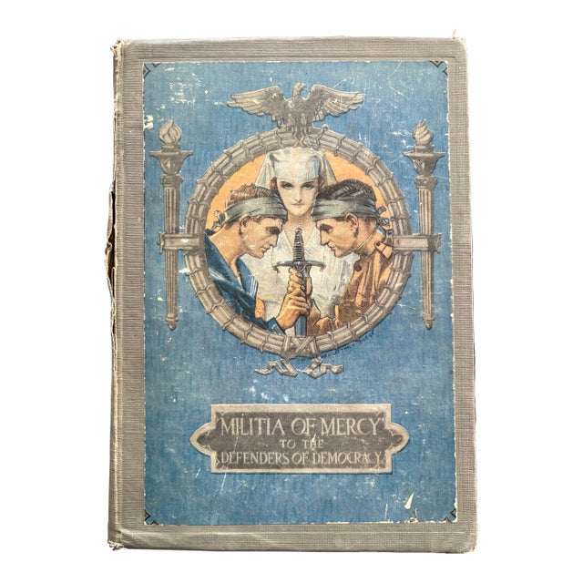 1917 Collectible Hardcover Book Titled Defenders of Democracy For Sale