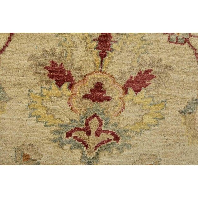 Ziegler Rug 10'1'' X 13'4'' Beige Wool Traditional Hand-Knotted Oriental Carpet For Sale - Image 4 of 12