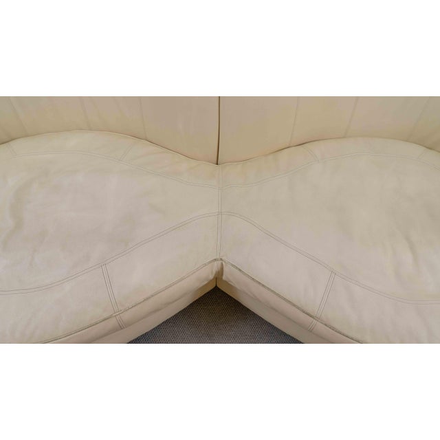 Eves Island Cream Four-Seater Sofa in Leather from Bretz, 2000s For Sale - Image 16 of 18