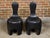 Mid 20th Century Mid 20th Century Sculptural Pair of Midcentury African Wood Spoon Back Black Chairs For Sale - Image 5 of 12
