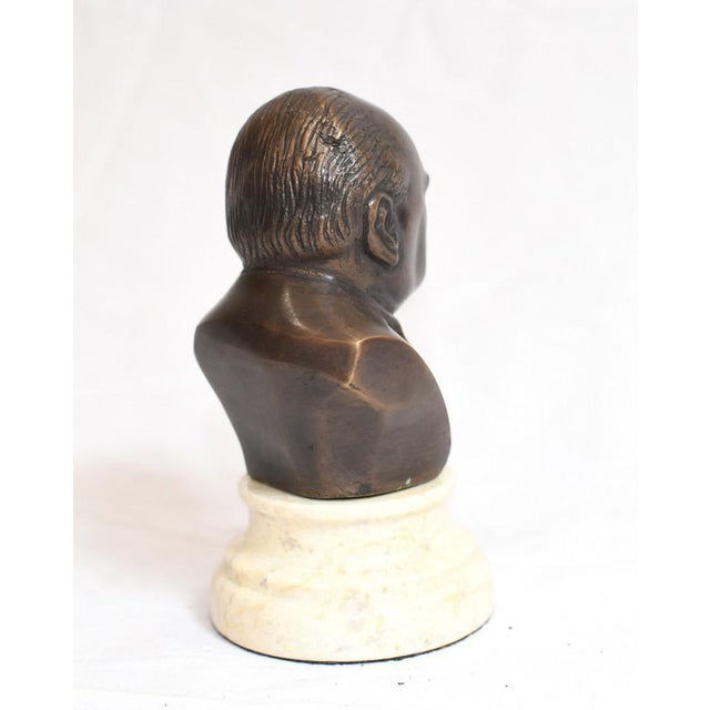Bronze Winston Churchill Bust For Sale - Image 3 of 8