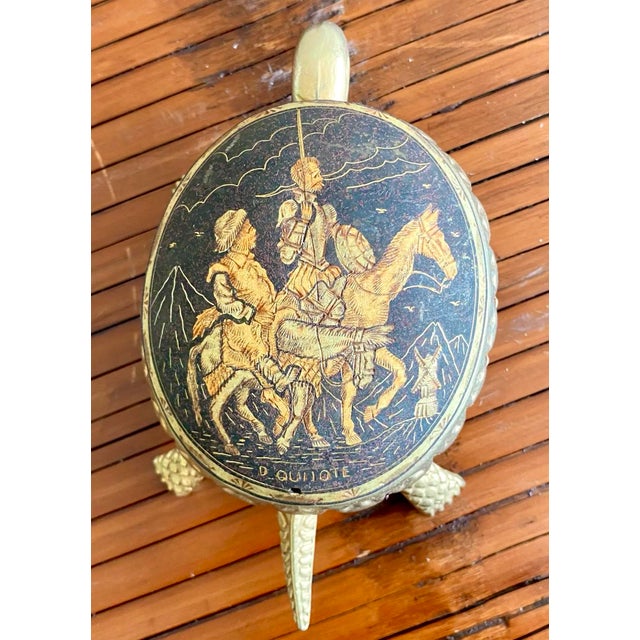 Vintage Spanish Don Quixote Turtle Bell For Sale - Image 4 of 7