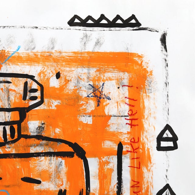 2020s Mouse Musk - Original Urban Pop Art Acrylic Oil Pastel and Ink Artwork on Paper For Sale - Image 5 of 6