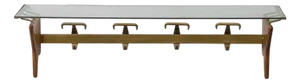 Wall Coat Rack in the style of Paolo Buffa, 1950s