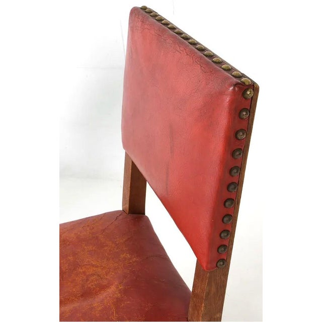 1950s Set 8 Danish Mid Century Old School Dining Chairs For Sale - Image 10 of 11