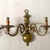 Pair of Dutch brass wall sconces for E14 bulbs (small screw) Height: 27 cm Width: 32.5 cm Depth: 14 cm Weight: 1 kg...