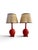 Hollywood Regency Coral Table Lamps from the 1950’s a Pair . Original hand made shades are sold with the lamps , use them...