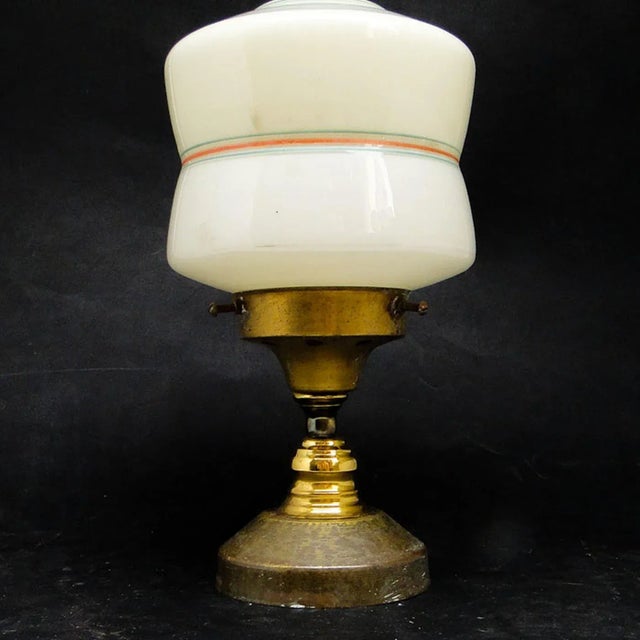 Metal Art Deco Style Pendant Lamp, Poland, 1950s For Sale - Image 7 of 11