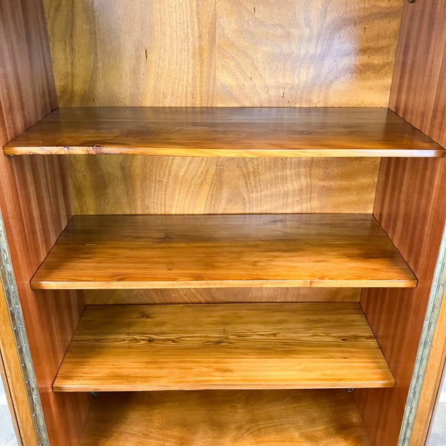 Art Deco Cabinet with Glass Doors in Various Woods, 1930s For Sale - Image 9 of 16