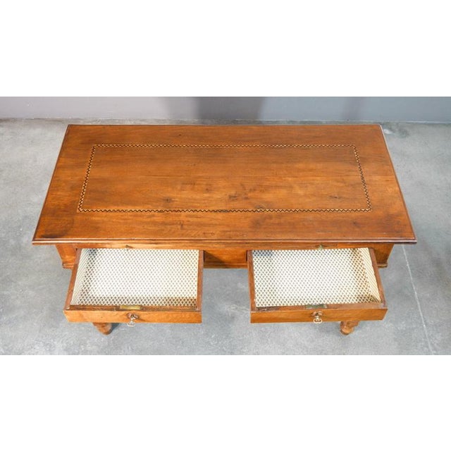 Vintage Inlaid Walnut Desk, 19th Century For Sale - Image 16 of 18