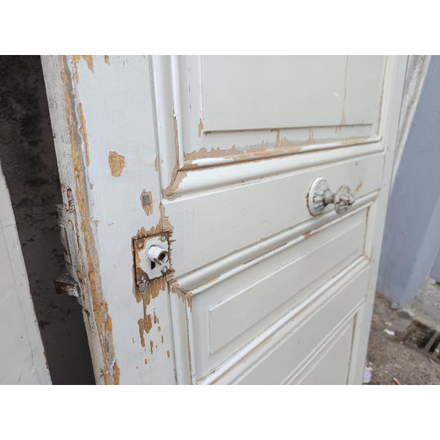 Cream Vintage Cream Fir Doors, Set of 5 For Sale - Image 8 of 18