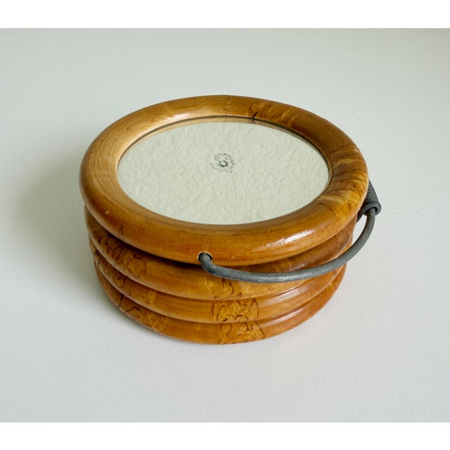 1940s 1940s Handmade Shaving Mirror, Finland For Sale - Image 5 of 9