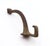 Traditional Vintage Elongated Arm Cast Iron Wall Hook For Sale - Image 3 of 5