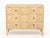 Contemporary Cerused Wood Chest of Drawers, three slide drawers, diamond motif to front. 31.75" H x 39.25" W x 15.75" D....