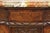 Antique French Louis XV Baroque Burl Walnut Marble Top Commode 5 Drawer Dresser For Sale - Image 10 of 16