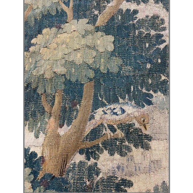 Large Antique Early 17th Century French Verdure Landscape Tapestry With Birds For Sale In New York - Image 6 of 9