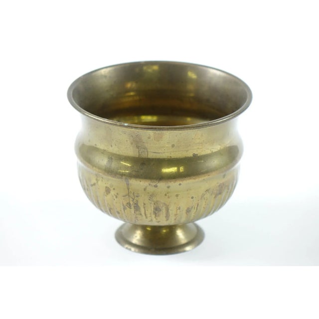 Mid 20th Century Brass Vase For Sale - Image 4 of 4