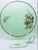 Mint coloured ceramic cake plate with ceramic server and gold detailing. Both pieces were hand painted by r. P. Cerel,...