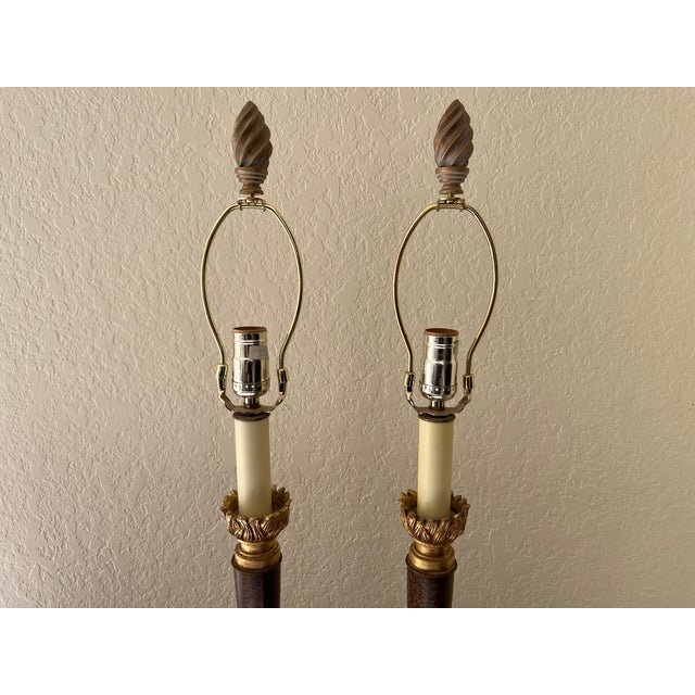 Traditional 1980s Neoclassical Revival Table Lamps - a Pair For Sale - Image 3 of 10