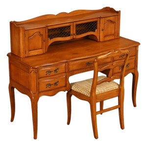 Davis Cabinet Company French Provincial Style Desk With Hutch And Chair