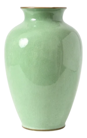 Crackle Glaze Celadon Porcelain Vase from Rosenthal, 1930s