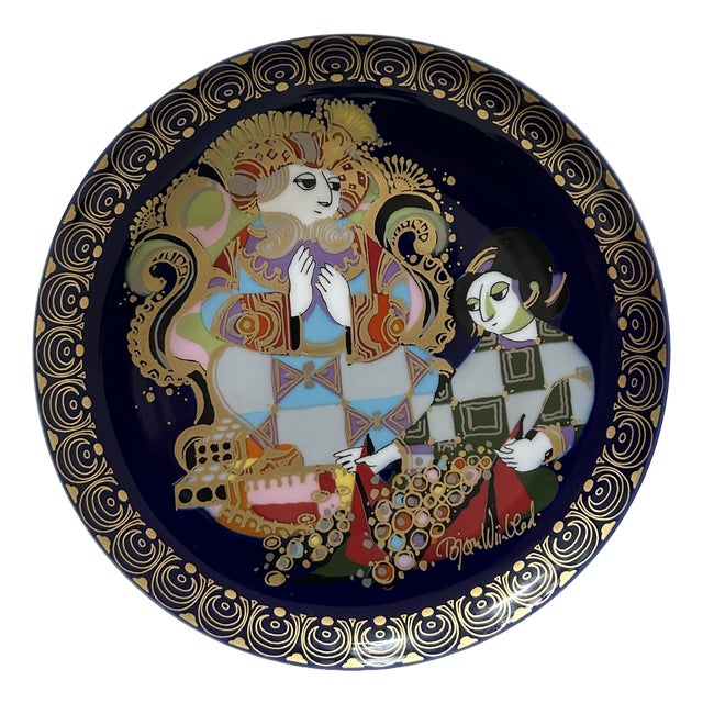 No. VIII Aladdin Plate by Bjørn Wiinblad for Rosenthal, 1970s For Sale