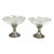 Frank M Whiting , Early 1900s Sterling Silver Base, With a Glass Compote, Candy/Nut Dishes – Selling a Pair For Sale