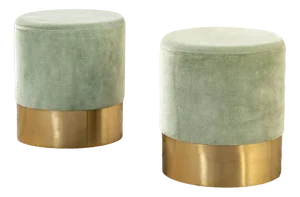 Mod. Cylinder Poufs by Luigi Caccia Dominioni for Azucena, 1963, Set of 2