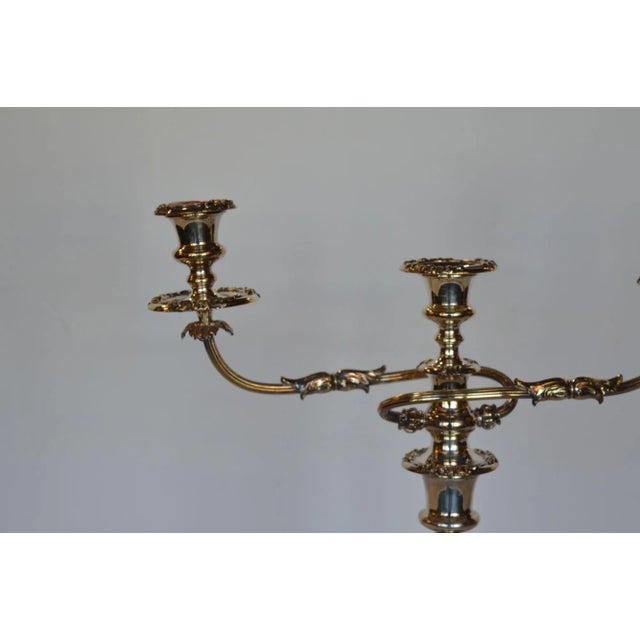 Early 20th Century Twisted Silver Candelabras- a Pair For Sale - Image 9 of 11