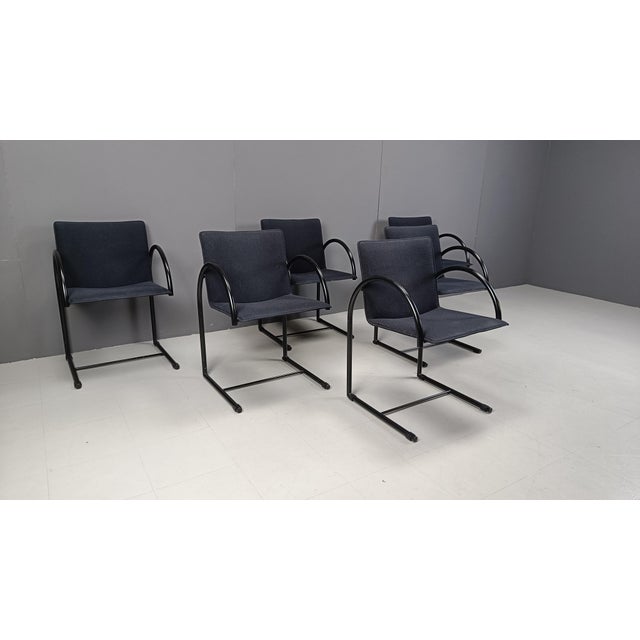 Vintage Cirkel Chairs attributed to Metaform, 1980s, Set of 6 For Sale - Image 6 of 12
