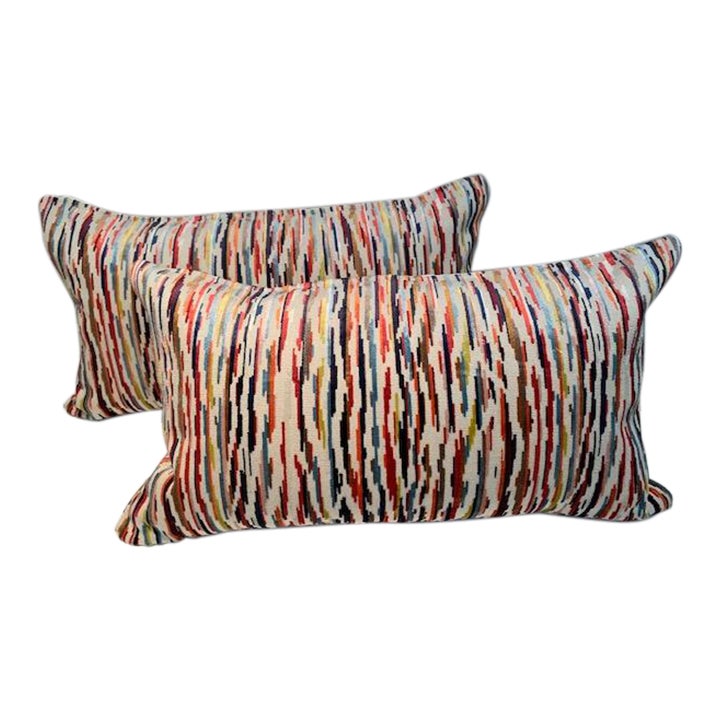 Geometric Velvet Pillows Set of 2 Chairish