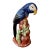 Vintage Italian Majolica Ceramic Parrot 10.5” H For Sale