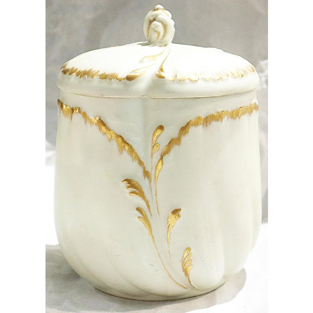 Ceramic Late 19th Century Limoges Bisque Glazed Cookie Ginger Jar For Sale - Image 7 of 7