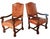 Rustic Vintage Leather Arm Chairs - A Pair For Sale - Image 3 of 10