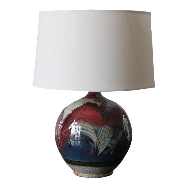 1970s Ceramic Table Lamp by Dahl For Sale