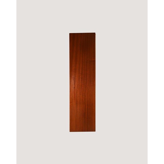 Brown Scandinavian Bookcase with Open Mahogany Shelves, 1960s For Sale - Image 8 of 9