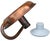 Metal Mid 20th Century Handmade Americana Copper Candleholder With Ceramic Top For Sale - Image 7 of 8