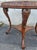 Wood Custom-Made Hand-Carved Burl Ash Regency Style Center Table, 1970 For Sale - Image 7 of 12